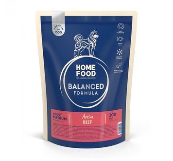 Корм для собак середніх порід Home Food з яловичиною 0,3кг 4820290090842 фото