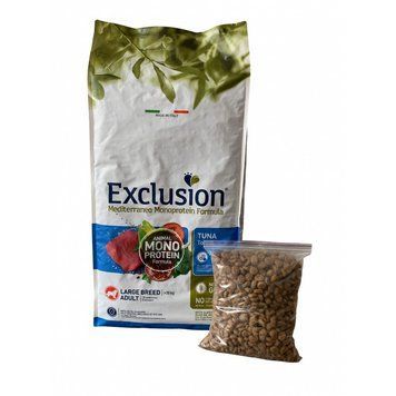 Exclusion Adult Tuna Large Breed корм для дорослих собак великих порід з тунцем 1кг (на вагу) 8011259003256-1 фото