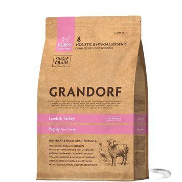 Грандорф ягня та індичка для цуценят від 3 тижнів 10 кг/ GD Dog Puppy Lamb & Turkey 10 кг 5407007850877 фото