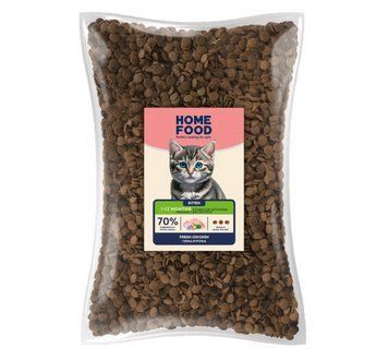 Корм для кошенят Home Food зі свіжою куркою 1кг (на вагу) 4820290090064-1 фото