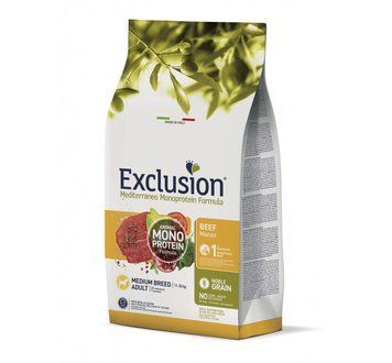 Exclusion Adult Beef Medium Breed корм для дорослих собак середніх порід з яловичиною 12 кг 8011259003119 фото