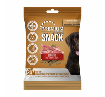 Ласощі для собак happyOne Premium Dog Snack Lamb з ягням 100г 5600758049006 фото