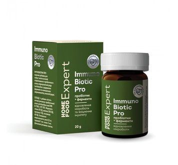 Пробіотик та ферменти для відновлення мікробіоти кишечника ImmunoBiotic Pro Home Food Expert, 20г 4820290090408 фото