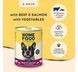 Консервований корм Home Food для дорослих собак з яловичиною, лососем та овочами в желе 360г 4820290091955 фото 2